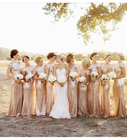 goldendresses, bridesmaids and dresses