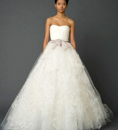 bridal, beautiful and Vera Wang