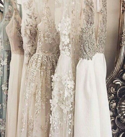 white, dress and mariage