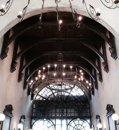lights, hall and candles