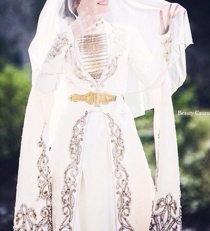 ossetian, kavkaz and wedding dress