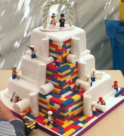 dessert, cake and lego