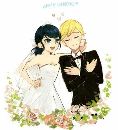marinette, ladybug and Adrien