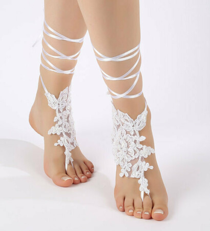 white barefoot, party and bangle