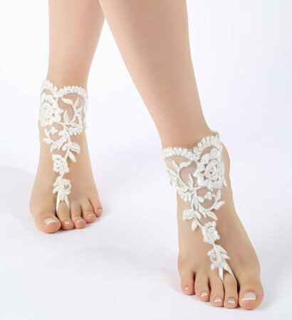 anklet, barefoot and bridesmaid