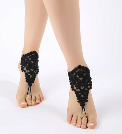 wedding shoes, barefoot and bridesmaid