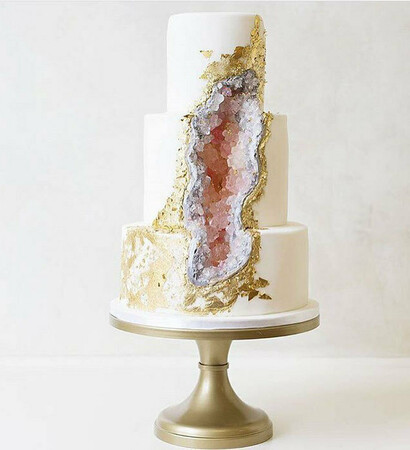 food, optical illusion and wedding cake