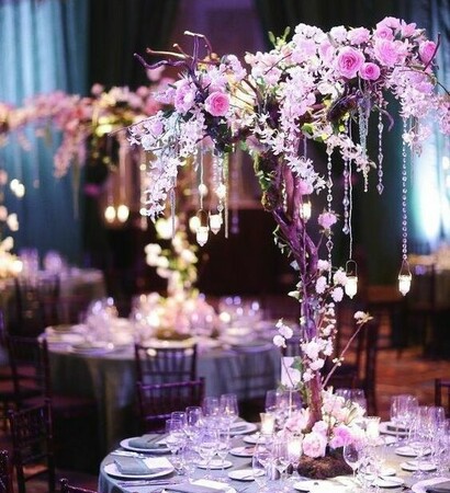 wedding ideas, purple and pink