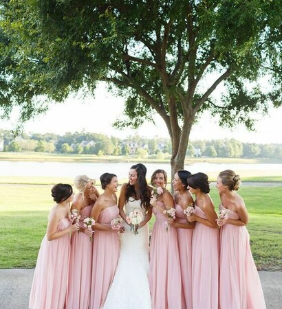 bridge, pink and dress