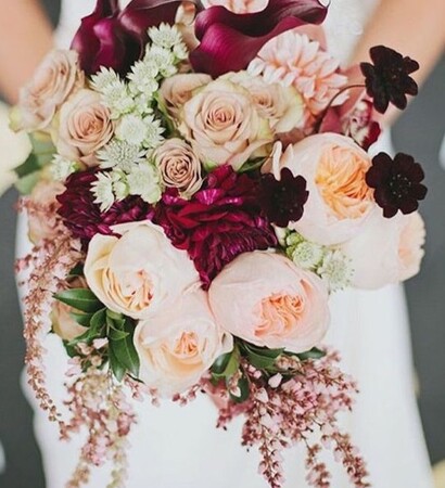 flowers, bouquet and fall wedding