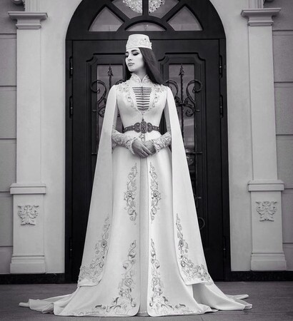 caucasus, wedding dress and ingushetia