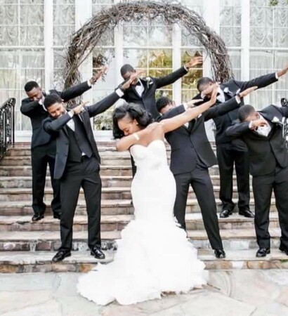 mariage, on fleeks and dress