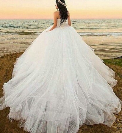 white, beautiful and dress