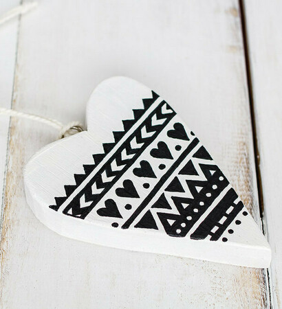 black and white, hand made ornament and kids room decor