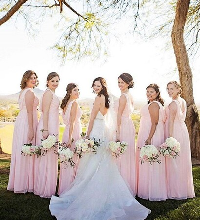 bride, pink and pretty
