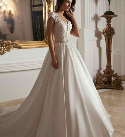 ball gown, white and princess