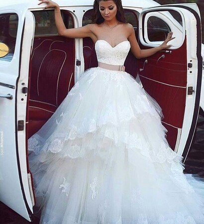 beautiful, tul and dress