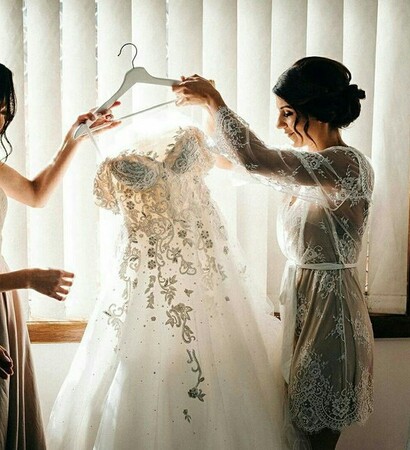 dress, bride and gorgeous