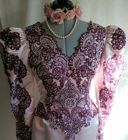 goth wedding dress, alternative wedding and plum wedding gown