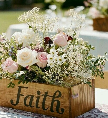 flowers, faith and decoration