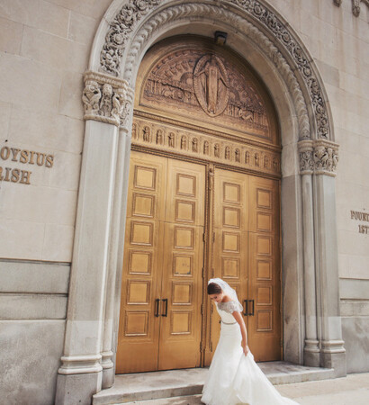 beautiful, door and bride