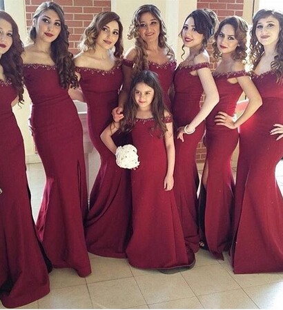 happy, bride and girls