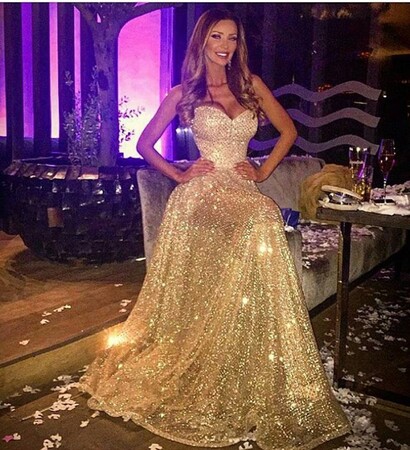 dress, model and long dress