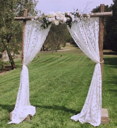 arbour, boho and rustic