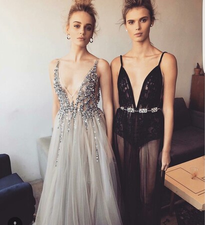 luxury wedding, bridesmaid and wedding gown