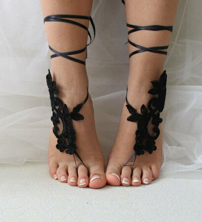 barefoot, etsy and beach sandals