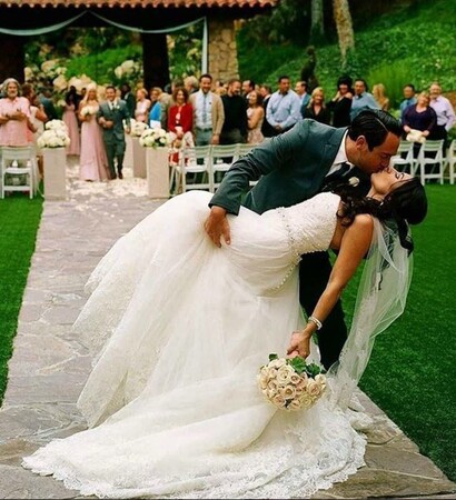 romantic, event and kiss