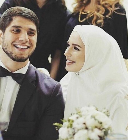 hijab, beauty and wedding dresses