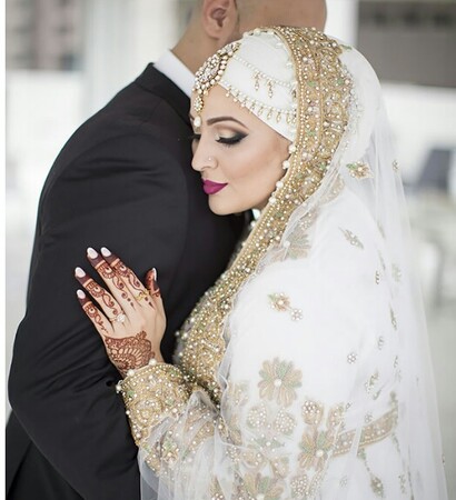 dresses, couple and hijab