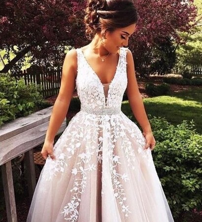 dress, wedding dress and blonde