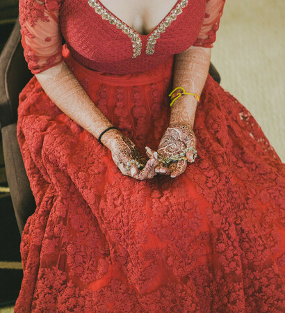 hindi, dress and red