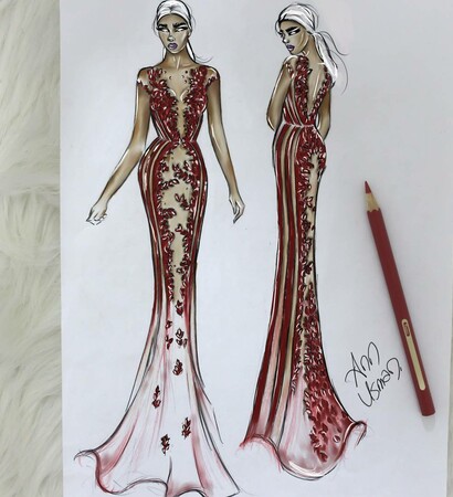 fashion illustration, drawing and fashion