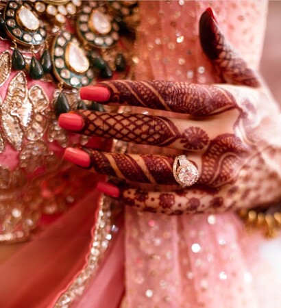 ring, jewellery and henna