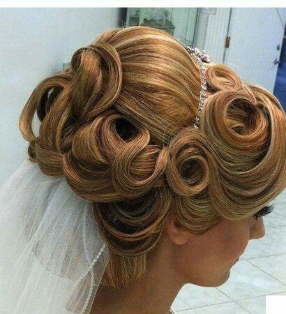 updo, blonde and hair