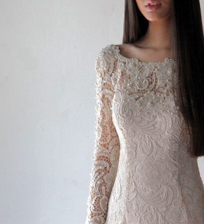wedding dress, alia bastamam and lace