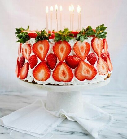 summer, party and cake