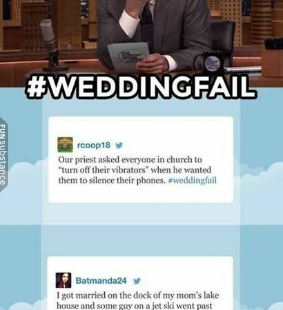 funny tweets, wedding fail and jimmy fallon