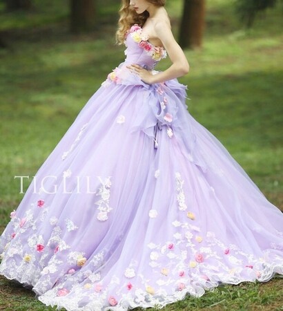dress, beautiful and flower