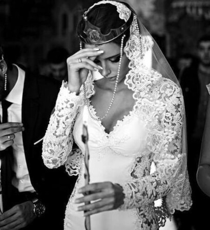 white, orthodox bride and orthodox