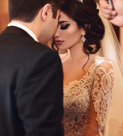 bride, white dress and marriage