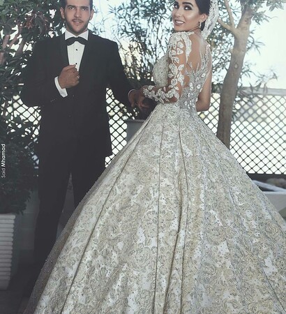 beautiful, white dress and bride