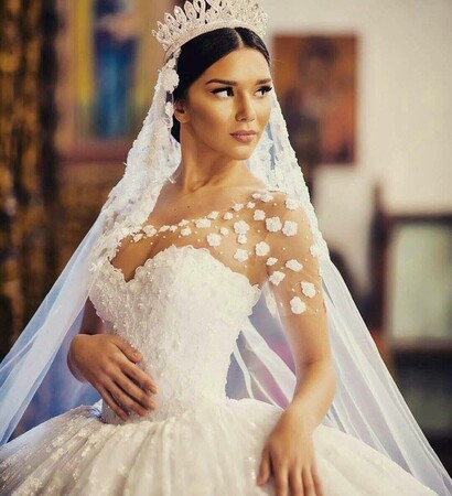 beautiful, princess and white dress