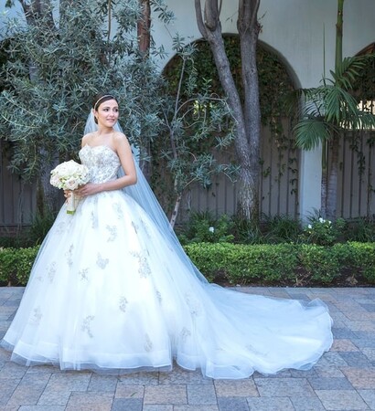 robbie amell, italia ricci and wedding dress