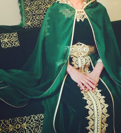 mariage, oriental and green