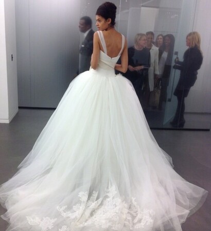 dress, white and big