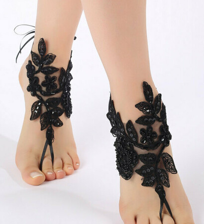 anklet, noir and etsy